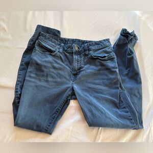 American Eagle Dark Blue Straight Leg Jeans 31x30 Stretch Denim